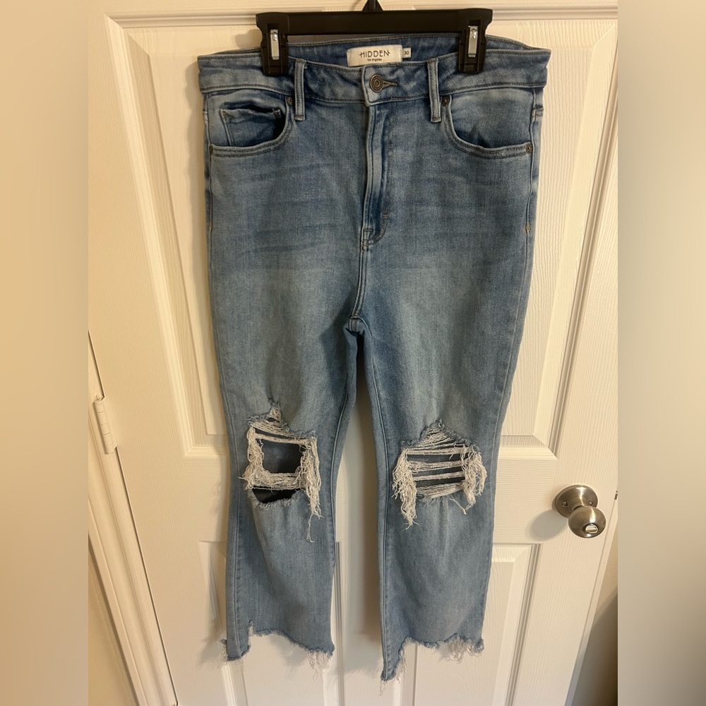 Modern Blue Ripped Boyfriend Jeans